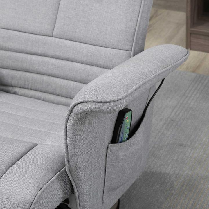 Produktbild Swisshandel24 Massagesessel mit Fusshocker und Liegefunktion, Elektrischer Fernsehsessel mit Fernbedienung, Lieges