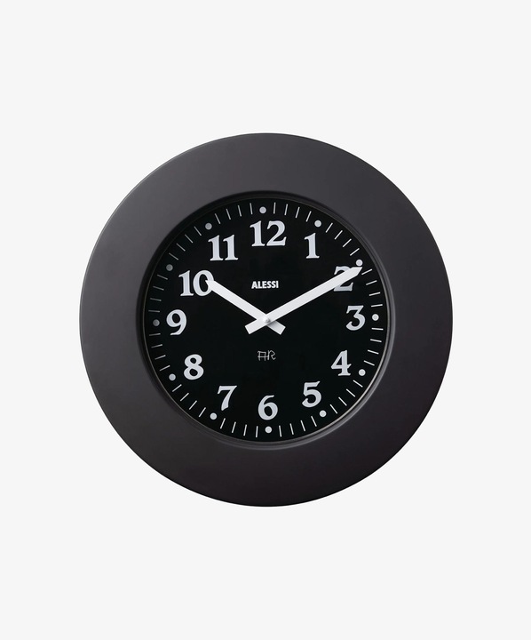 Produktbild Alessi Wanduhr schwarz (40 cm)