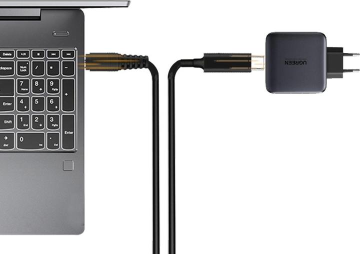 Image du produit PowerGuard USB-C Notebook PD Fast Charge 1.5m DC Barrel (5.5 x 2.1mm) 65W (65 W)