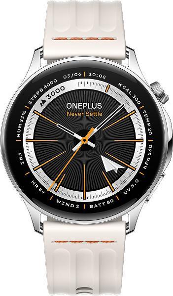 Produktbild OnePlus Watch Lite Smartwatch, Silver Steel (45 mm)