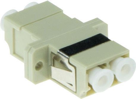 Produktbild Fiber optic LC duplex adapter multimode OM1/OM2 flange