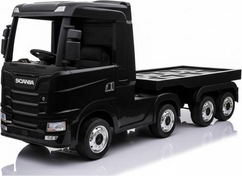 Es-toys Lizenzierter Kinder-Elektro-LKW „SCANIA R Series“ – 4-Motoren, 2.4G, EVA-Reifen, Ledersitz, mi (12 V)