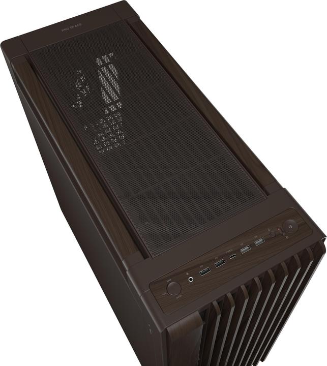 Produktbild ASUS case PROART PA602 WALNUT WOOD RETRO METAL, Mid Tower, hnědá (ATX, DTX, mATX, Mini-DTX, Mini-ITX)