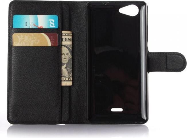 Produktbild Leder Cover mit Litchitextur (Wiko Pulp 4G)