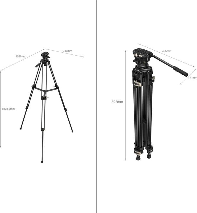 Productafbeelding SmallRig AD-01 statief voor vloeistofkoppen met hoge prestaties (Metaal)