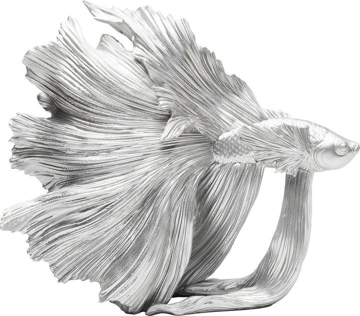 Actual product image Kare Design Deco Object Betta Fish Silver Small