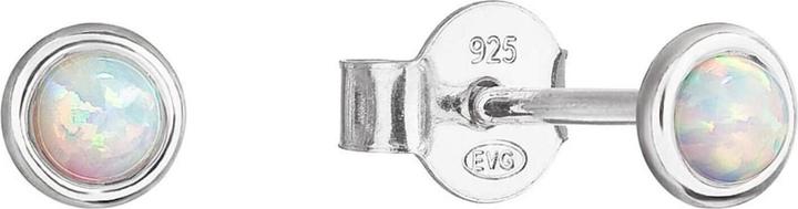 Image du produit Evolution Group Boucles d'oreilles en argent avec opales synthétiques blanches 11338.1 (L)