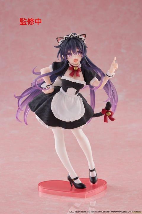 Actual product image Taito Date A Live V Coreful PVC Statue Tohka Yatogami Cat Ear Maid Ver. 18 cm