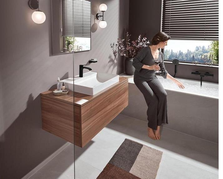 Productafbeelding hansgrohe Vivenis ééngreeps wastafelmengkraan 110 (mat zwart)