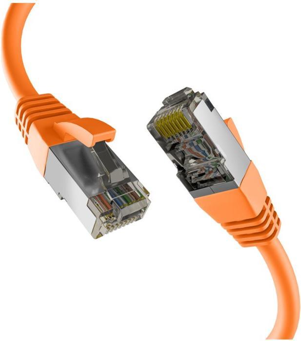 Productafbeelding M-Cab CAT8.1 ORANJE 0.25M PATCHKABEL (S/FTP, CAT8.1, 0.25 m)