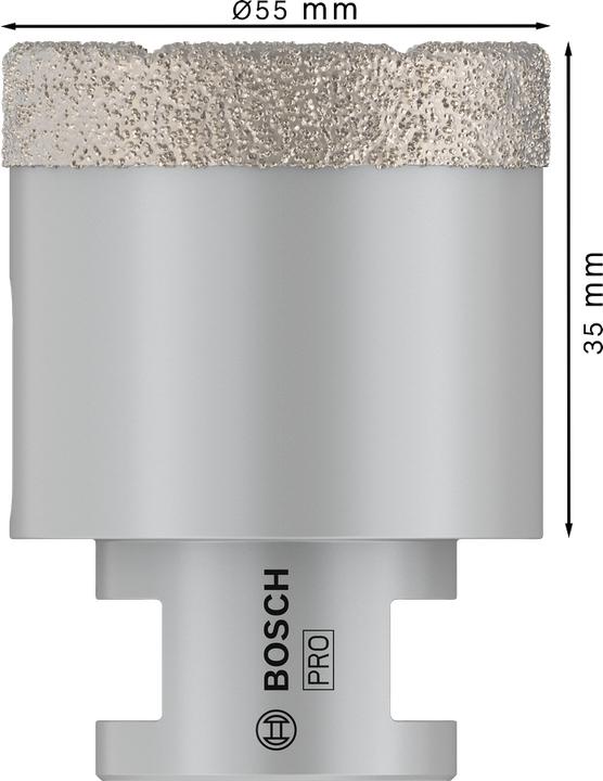 Produktbild Bosch Professional Zubehör PRO Core Cutter dry, 55 x 35 x 22,23 mm (55 mm)