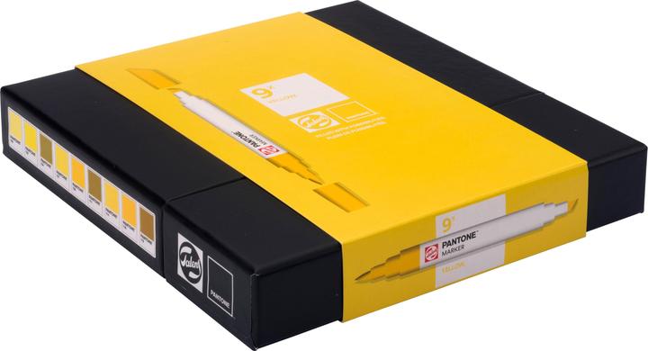 Produktbild Talens Pantone Marker Set 9x Gelb, Strichstärke: Keine Angabe (9x)