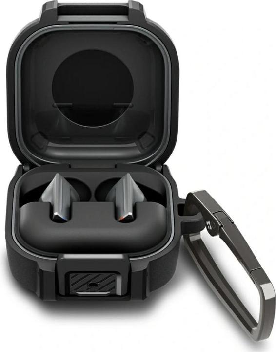 Actual product image Spigen - Lock Fit (ACS11202) - Samsung Galaxy Buds 4 / Buds 4 Pro - Matte Black