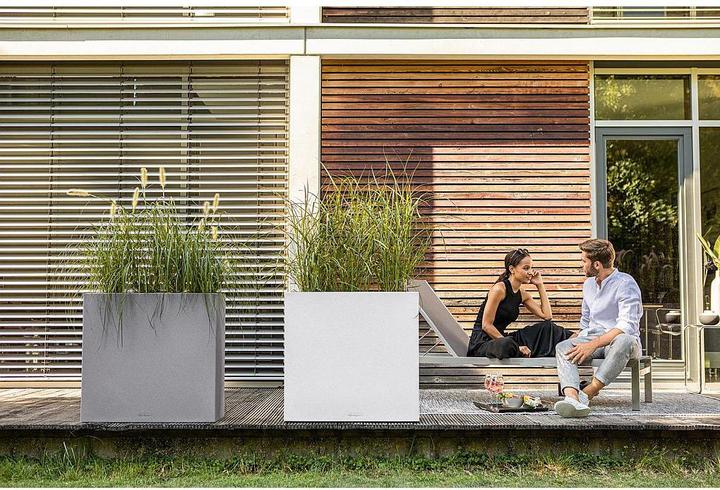 Produktbild Lechuza CANTO Stone 80 wide quarzweiss (37 cm)