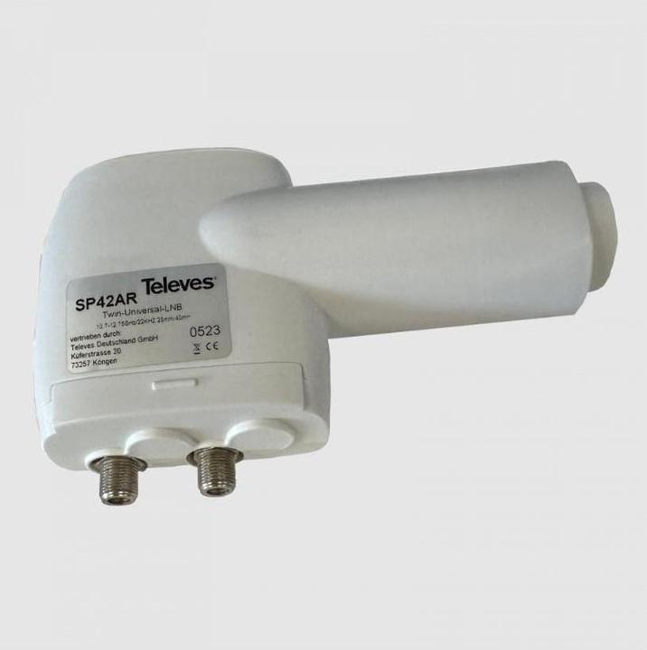 Produktbild Televes Speisesystem SP 42 AR DIGITAL 3 Grad TWIN Feedaufnahme 23/40mm (Single LNB, 40mm)