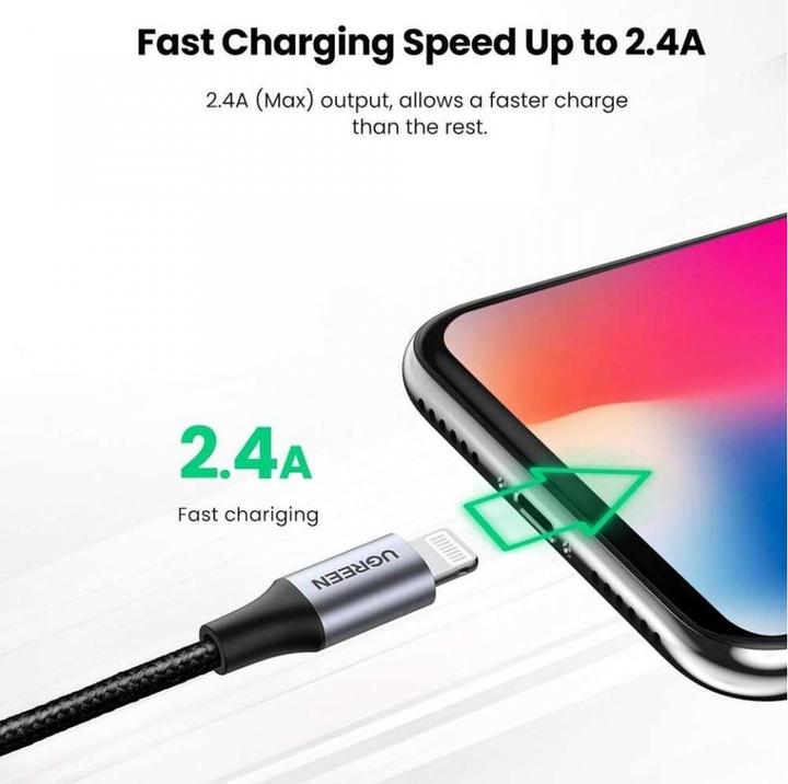 Produktbild Ugreen USB A – Lightning (2 m, USB 2.0)