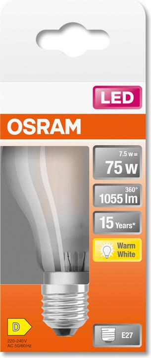 Image du produit Osram ST Clas A (E27, 8 W, 1055 lm, 1 x, D)