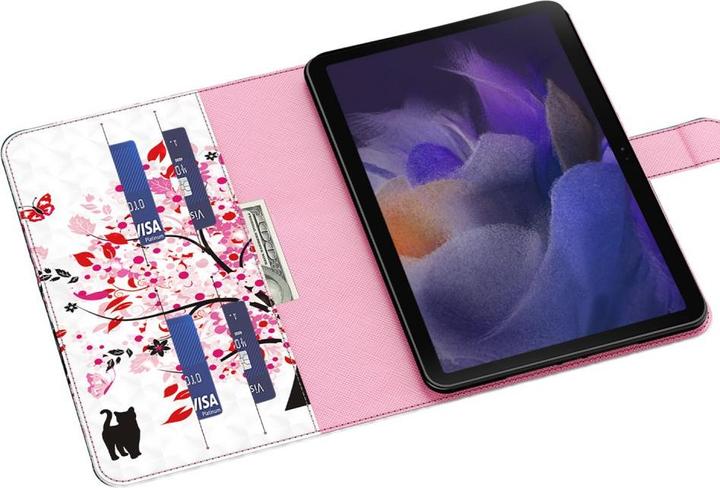 Productafbeelding Cover-Discount Galaxy Tab A8 10.5 - Etui glittereffect boom roze (Galaxy Tab A8)