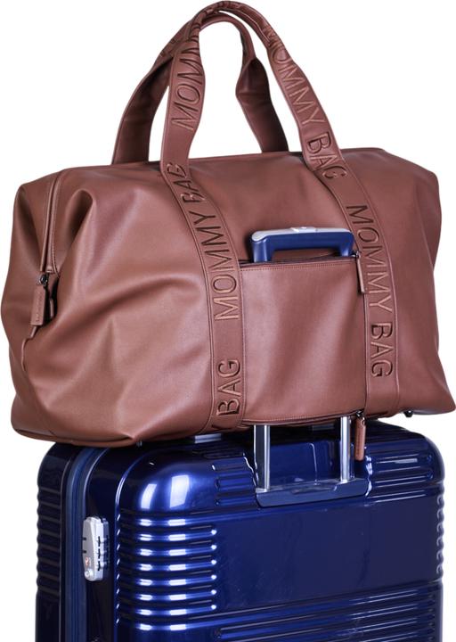 Actual product image Childhome Wickeltasche Mommy Bag Signatur Leder dunkelbraun