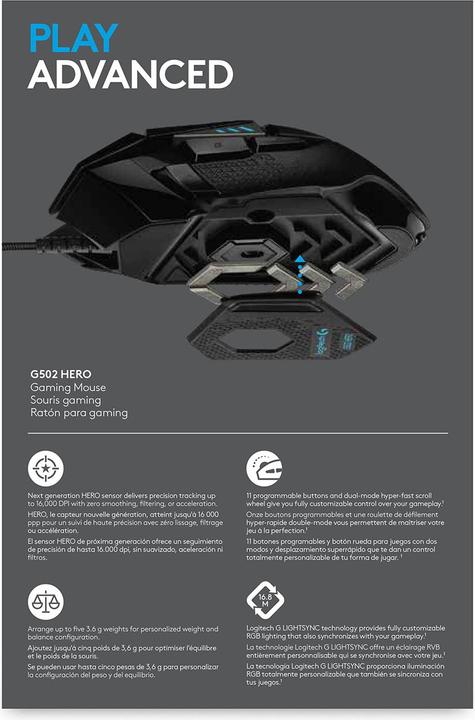 Productafbeelding Logitech G G502 Held (Bedraad)