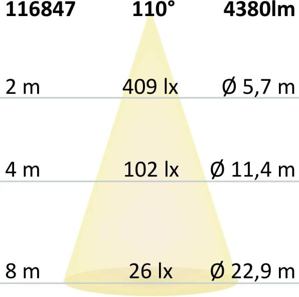 Nährwerte und Zutaten Isoled LED Pendelleuchte PFETTE Eiche 120 (4380 lm)