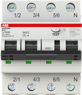 ABB DS203NCA-B32/0.03 aardlekschakelaar/LCB DS203NCA-B32/0.03 6kA, 3P+N, type A, B 32, 3