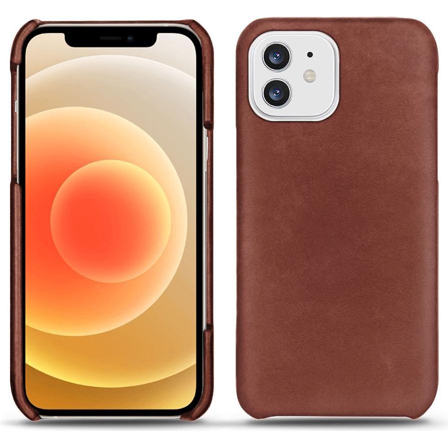 Noreve Lederschutzhülle (Apple iPhone 12), Smartphone Hülle, Rot