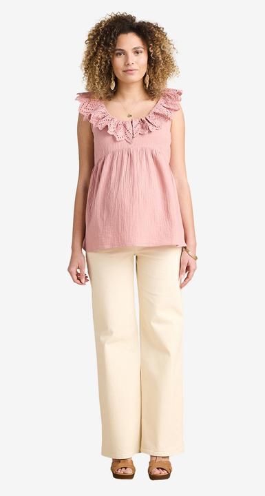 Produktbild Envie de Fraise Musselinbluse mit Lochstickereien für Schwangerschaft und Stillzeit (42)