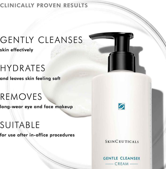 Actual product image SkinCeuticals Gentle Cleansing Cream Gentle Cleanser - 190 ml (Facial cleansing wipes, 190 ml)