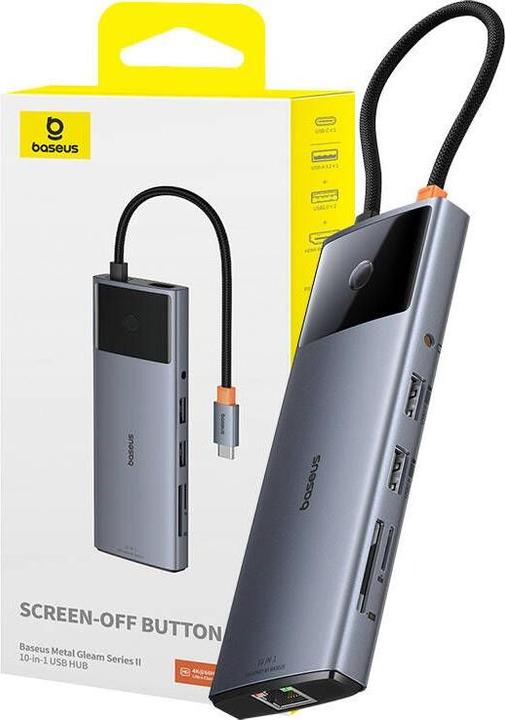 Image du produit Baseus 10in1 Hub Metal Gleam II Series (USB-C, 10 Ports)