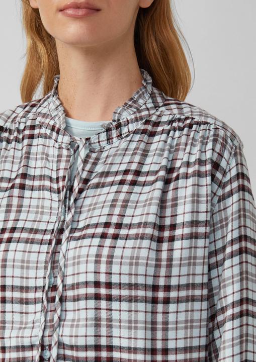 Immagine prodotto s.Oliver Bluse Karierte Hemdbluse im Relaxed Fit mit Rüschenkragen (38)