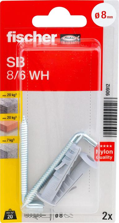 Produktbild Fischer Dübel SB 8/6 WH K (2 Stk.)