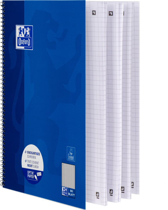 Produktbild Oxford Collegeblock (A4, Kariert, Harter Einband)