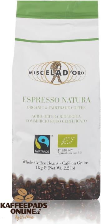 Immagine prodotto Miscela d'Oro Miscela Doro Chicchi di caffè Natura Biologico & Equosolidale (1 KG) (1000 g, Tostatura media)