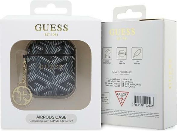 Produktbild Guess GUA2PGCE4CK AirPods 1/2 cover czarny/black GCube Charm (Kopfhörer Tasche)