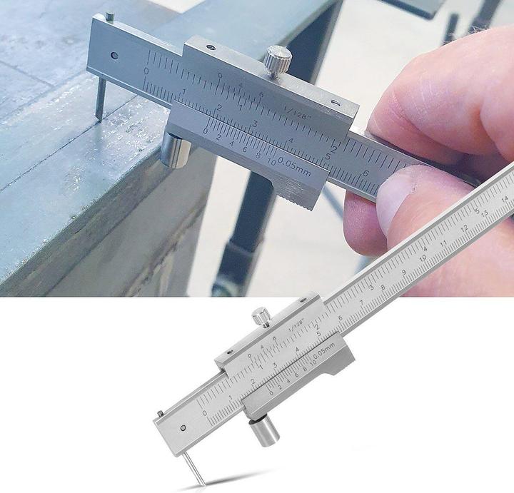 Produktbild Stahlwerk Anreiss Messschieber Messlehre Schieblehre 0-200 mm DIN 862 mit Nonius (26.50 cm)