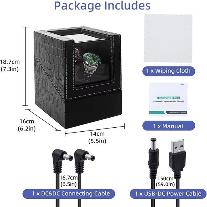 Immagine prodotto Cbx Avvolgitore per 2 orologi, Watchwinder (2 x)