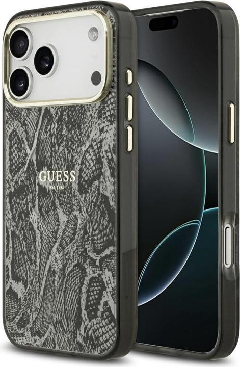 Produktbild Guess - Python Pattern MagSafe (GUHMP17XHIMPYGK) - iPhone 17 Pro Max - Black (Apple iPhone 17 Pro Max)