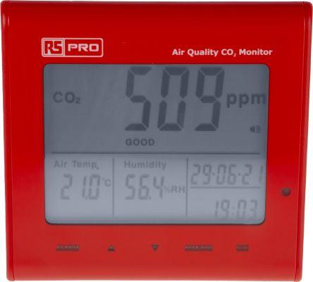 Actual product image RS PRO DT-802 Air Quality Monitor, Air Quality Mon (Measuring device case)