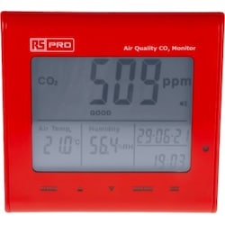 Rs Pro DT-802D LCD Klimamessgerät, CO2 bis 9999ppm (Messgerätkoffer), Messtechnik