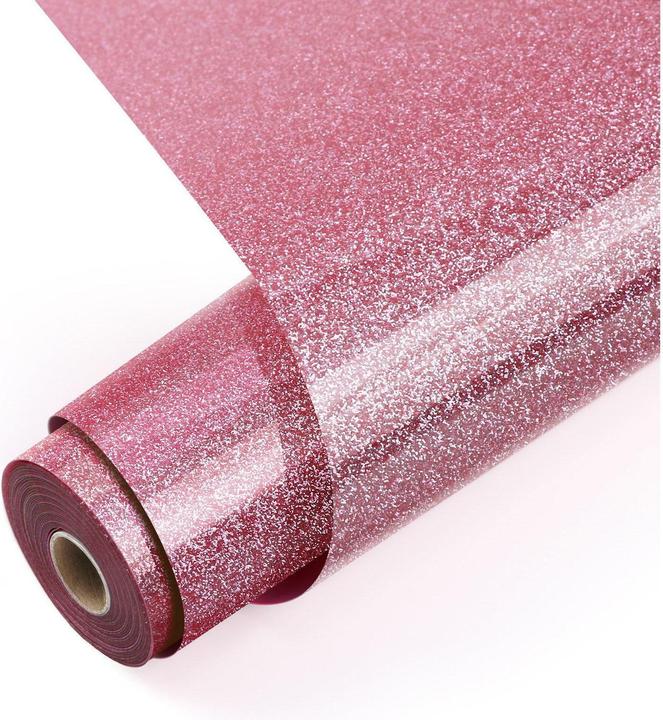Actual product image Loklik Heat Transfer Vinyl Glitter - Pink