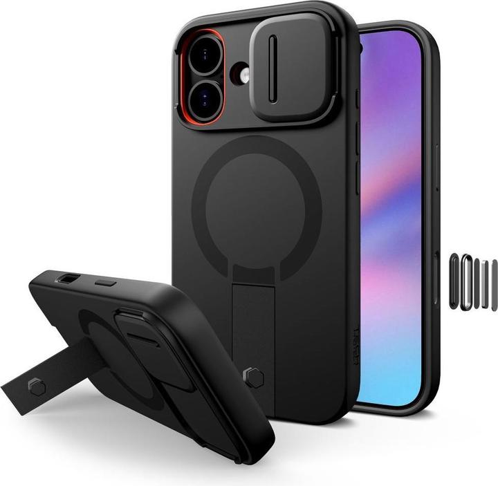 Produktbild Tech-Protect Kevlar Aura MagSafe Case für iPhone 17 - Schwarz (Apple iPhone 17)