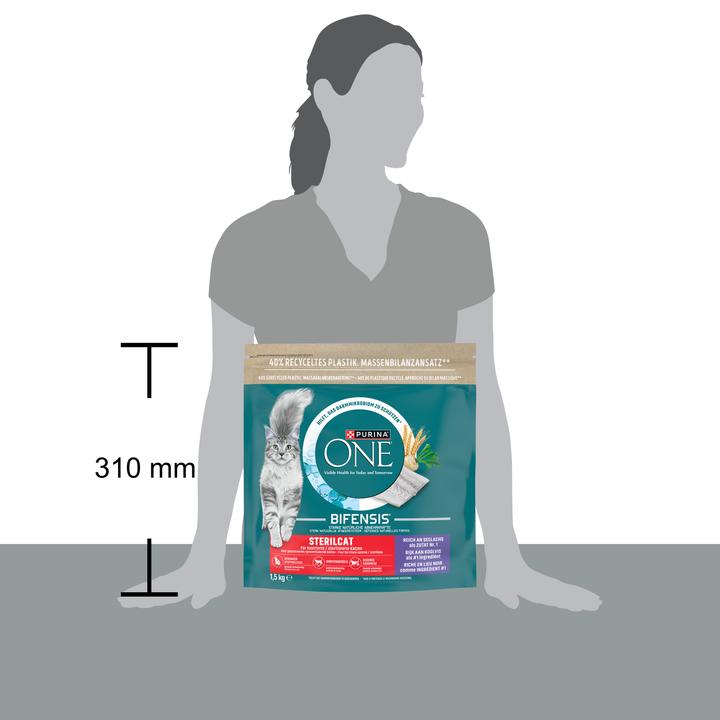 Produktbild Purina ONE Sterilcat, Reich an Seelachs (Adult, 1 Stk., 1500 g)