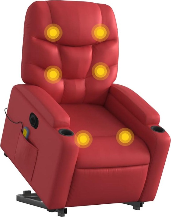 Immagine prodotto VidaXL Poltrona massaggiante con ausilio elettrico in similpelle