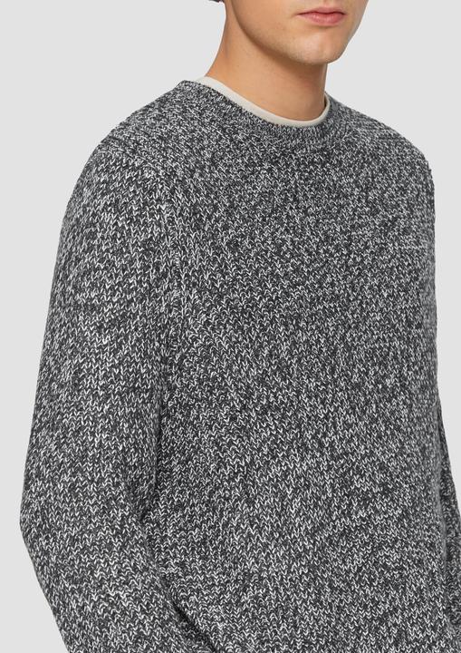 Produktbild S.Oliver Strickpullover Strickpullover mit Rippstruktur (M)