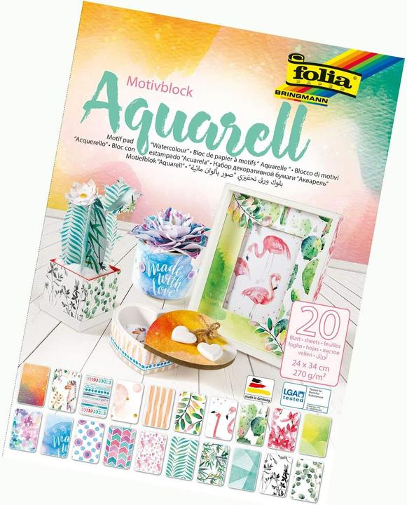 Image du produit Folia Bloc de papier à motifs (270 g/m², 1x)