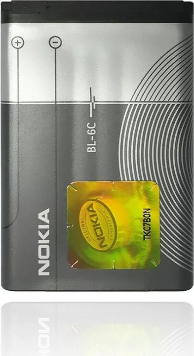 Actual product image OEM - Phone Battery BL-6C (02158) - Nokia 6600 / 6230 / 6630 / N70 / E70 / E50 - 1150mAh - Black