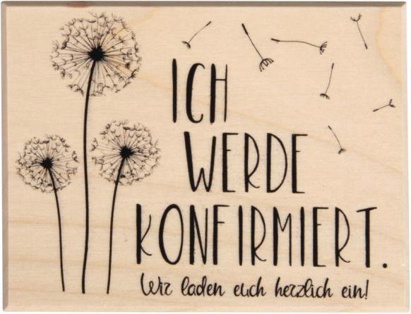 Produktbild Rayher Stempel "Ich werde konfirmiert", 7x9 cm