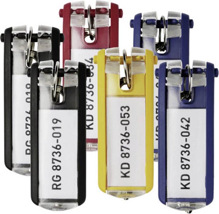 Durable Porte-clés 194927 KEY CLIP Multicolore 24 pcs.