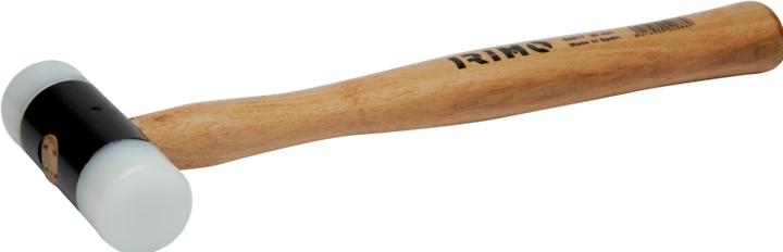 Immagine prodotto Irimo Mazzuola in gomma con testa in nylon, 28 mm, manico in legno (260 g)